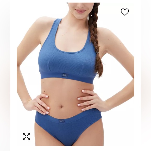 GAP Other - GapBody Women's Ribbed Logo Comfort Racerback Bra GPW01051 bralette large panty